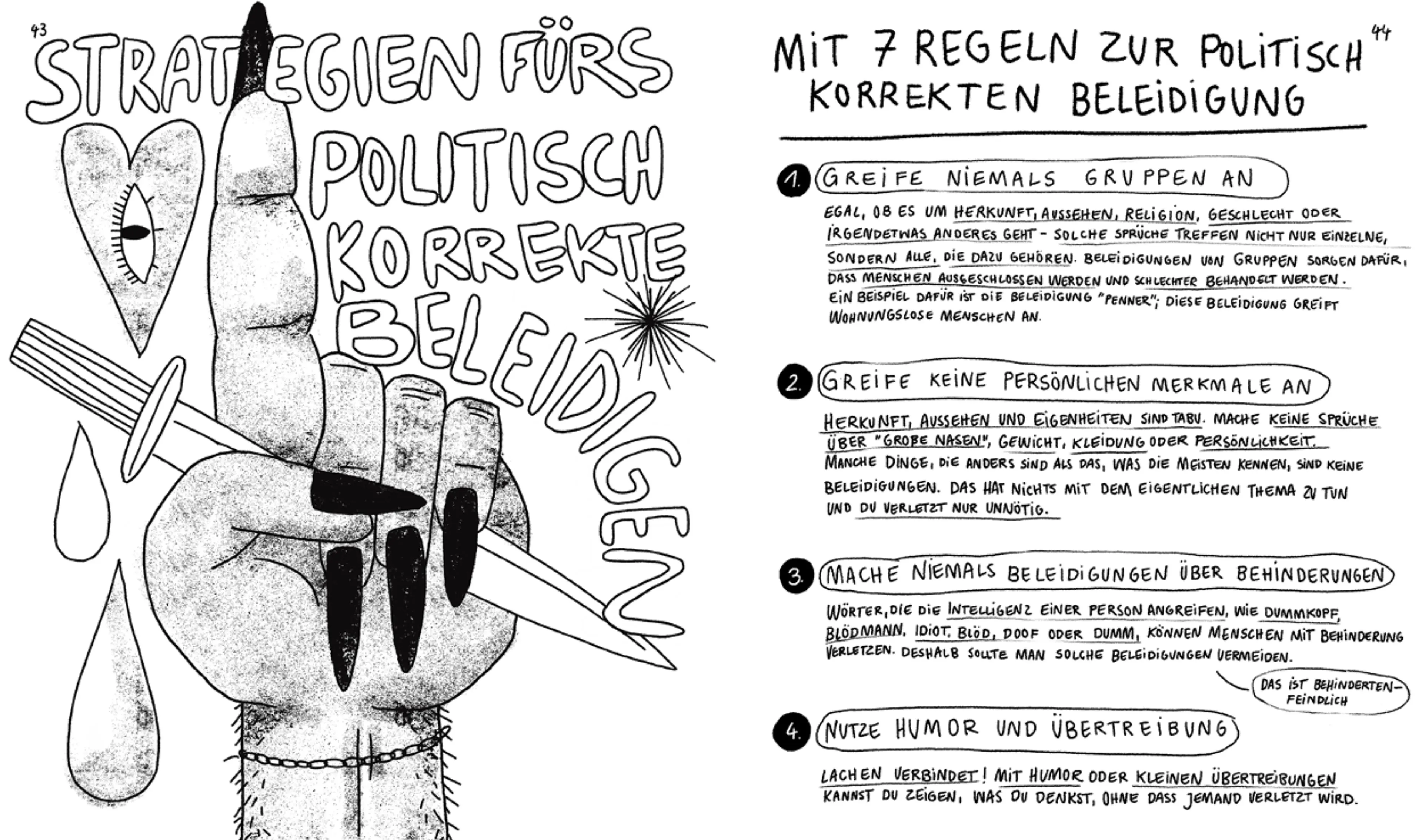 Spread “Strategies for politically correct insulting” with seven rules